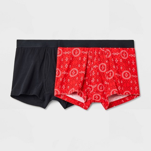 x Hanes 4 Pack Bandana Boxer Briefs