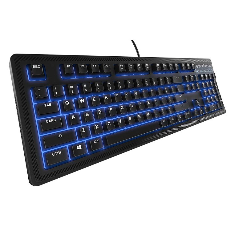 Refurbished: SteelSeries Apex 100 Gaming Keyboard Blue LED Manufacturer Refurbished, 2 of 5