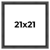 PosterPalooza | Square Refined Black Picture Frame - UV Acrylic, Foam Board Backing, Hanging Hardware - 2 of 4