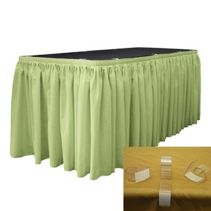 Slickblue Polyester Poplin Table Skirt with L-Clips - 1 of 1