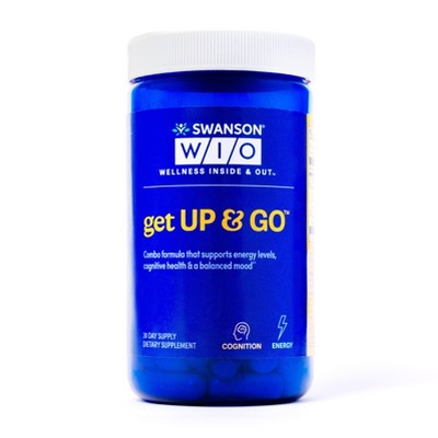 Swanson W/I/O get UP & GO - 60 veggie caps.