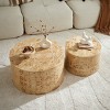 Nesting Coffee Table Set,2-Piece Round Storage Tables for Living Room,27.56'' & 19.69'' Center Table-Baofuwish - 3 of 4