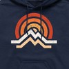 Men's - Instant Message - Simple Mountains Graphic Fleece Pullover Hoodie - 2 of 4