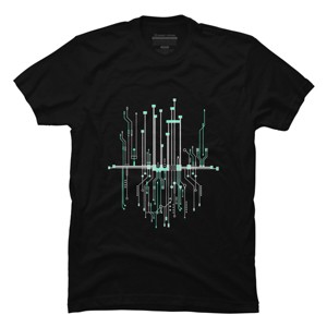 Men's Design By Humans Connections By noeldelmar T-Shirt - 1 of 4
