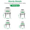 NewHome"4-Pack Heavy Duty Iron Plant Stands, Round Flower Pot Holders for Home, Garden, Patio Décor"Black - 3 of 4