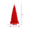 Vickerman Red Fir Slim Artificial Christmas Tree Unlit - 2 of 4