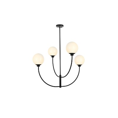 Elegant Lighting Nyomi 36 inch chandelier in Black
