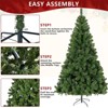 SUGIFT 6ft Premium Artificial Christmas Tree Pine Hinged Xmas Tree W/1000 Branch Tips & Metal Stand - 3 of 4