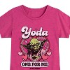 Girls' - Star Wars - Valentine Yoda One For Me Fitted Short Sleeve Graphic T-Shirt - 2 of 4