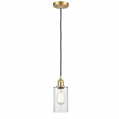 Clymer - 1 Light Cord Hung Mini Pendant In Art Deco Style-10 Inches Tall and 3.88 Inches Wide
