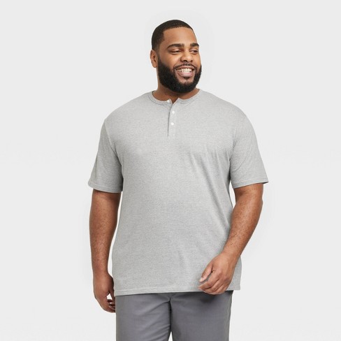 Gray henley outlet shirt