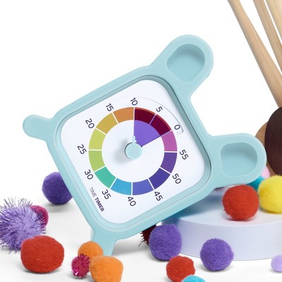 Time Timer MOD with Bunny Protective Case - Animal Case with Rainbow Timer 60 Minute Visual Countdown (Bunny)