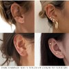 84 Pairs Gold Stud Earrings Set for Women, Fashion Cubic Butterfly Earrings, Hypoallergenic Piercing Earrings for Gift - 3 of 4