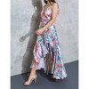 Women's Bringing The Heat Printed Satin Maxi Dress - FLYING TOMATO - 3 of 4