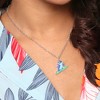 Disney Lilo and Stitch Silver Plated Stitch Surfing Pendant, 16+2" Chain - 2 of 4
