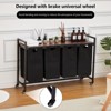 GustoWave 3/4 Compartments Laundry Sorter Basket for Bathroom, Bedroom - 2 of 4
