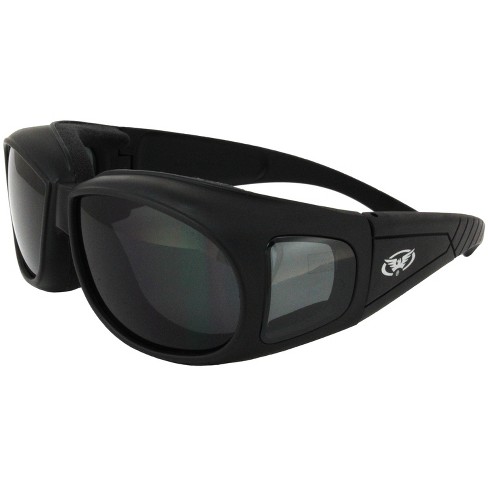 Global Vision Eyewear Outfitter Safety Motorcycle Fit Over Glasses With Super Dark Lenses Target