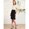 INSPIRE CHIC Women's Cutout Round Neck Cap Sleeve Casual Top - 2 of 4