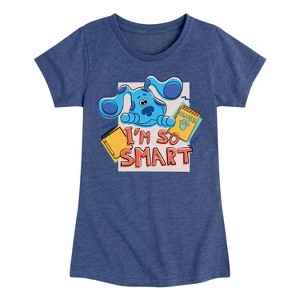 Girls' - Blue's Clues & You! - I'm So Smart Fitted Short Sleeve Graphic T-Shirt - 1 of 4