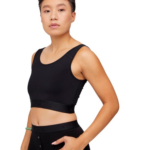 Tomboyx Compression Bra, Wireless Full Coverage Medium Support Bra, (xs-6x)  Black Xxx Small : Target