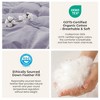 Puredown Luxurious 300TC 100% Organic Cotton Down Feather Fiber Comforter  - Soft and Breathable Duvet Insert - 4 of 4