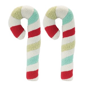 Plush Candy Cane Decor (Set of 2) - 1 of 3