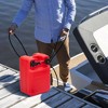Portable Boat Fuel Gas Tank,  HDPE Outboard Marine Fuel Tank with 10Ft Transfer Hose & Gauge for Outboard Engine, Yacht, Fishing Boat - 4 of 4