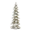 Silver Resin Christmas Trees with Frosted Finish (4-Piece Set) by Melrose - 3 of 4