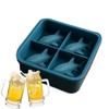 JDICTION Creative Shark Mold 3D Whiskey Ice Mold Cute Easy Release Silicone Tray Shaper Mould for Water Drinking Kitchen Ice Cream Mold - 4 of 4
