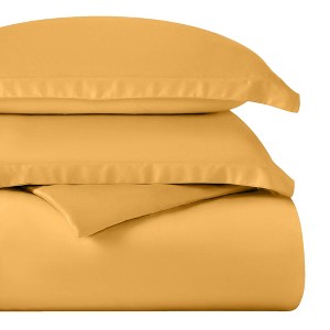 Egyptian Cotton 400 Thread Count Solid Duvet Cover Set by Blue Nile Mills - 1 of 4