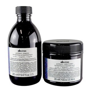 Davines Alchemic Silver Shampoo & Conditioner - (8.45 oz) DUO SET KIT - Banish brass, embrace the ice - 1 of 4