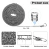 Unique Bargains Plastic Windproof Non-Slip Portable Travel Clothesline 2 Pcs - 2 of 4