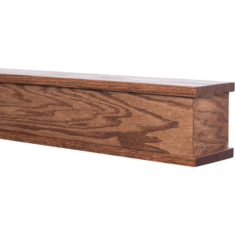 Mantels Direct Bisbee - Floating Fireplace Oak Hardwood Mantel Shelf Wooden Shelf - Made in the USA, 3 of 6