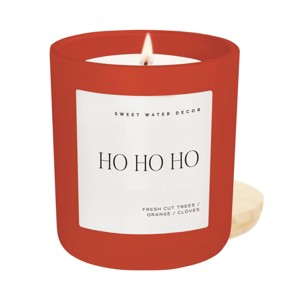 Sweet Water Decor Ho Ho Ho 15oz Matte Candle - Red - 1 of 3