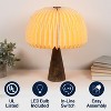 JONATHAN Y Sylvie 16" Modern Minimalist Paper Pleated Shade Mushroom Accent LED Table Lamp - 4 of 4
