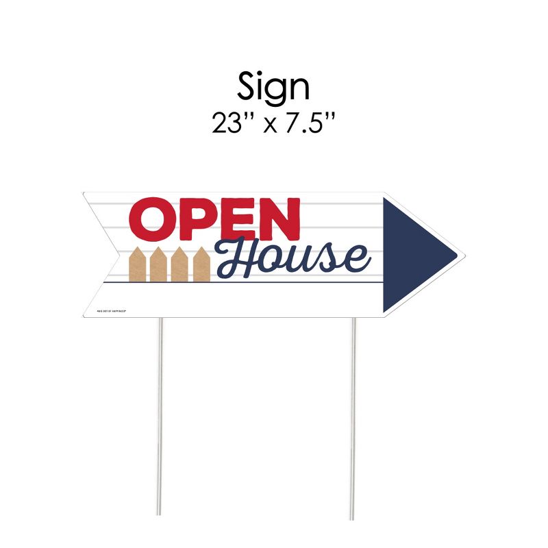 Big Dot of Happiness Open House - Real Estate Sign Arrow - Double Sided Directional Yard Signs - Set of 2, 5 of 8