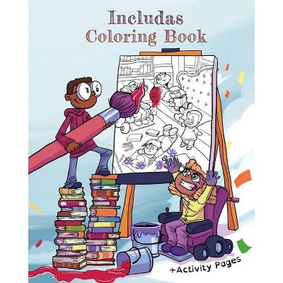 Includas Coloring Book - Large Print by  Includas Publishing (Paperback)