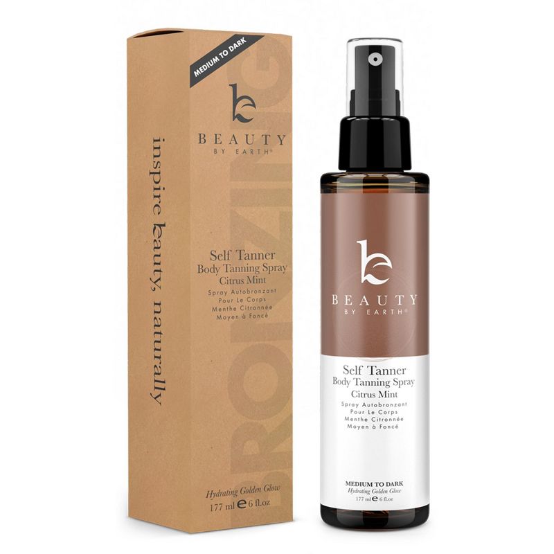 Beauty By Earth Self Tanning Body Spray, 6oz : Target Beauty by Earth Self Tanning Body Spray, 6oz