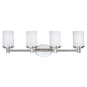 Maxim Lighting Cylinder 4 - Light Vanity in  Satin Nickel - 1 of 2