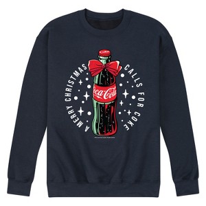 Men's - Coca Cola - A Merry Christmas Calls for Coke Graphic Fleece Sweatshirt - 1 of 4