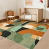 Abstract Machine Washable Rugs with Non-Slip Backing Stain-Resistant Low Pile Rugs - 2 of 4