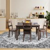 COZONY Vintage Area Rug Low-Pile Machine Washable Mat Non-Shedding Ultra-Thin Stain Resistant Indoor Rugs for Dining Room Bedroom - 3 of 4