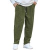 COOFANDY Men's Corduroy Pants Elastic Waist Drawstring Harem Pants Fashion Loose Casual Long Trousers with 4 Pockets - 2 of 4