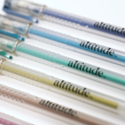 Altitude 6ct Ballpoint Retractable Pens Assorted Color Matte Finish Black  Ink : Target