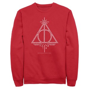 Men's Harry Potter Deathly Hallows Symbol Sweatshirt - 1 of 4