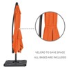 HYLEORY Beeram 96" x 96" Cantilever Umbrella with Counterweight - 3 of 4
