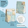 Blue Panda 36 Pack World Map Travel Favor Bags with Stickers Gift Bag for Travel Themed Party Decorations, Birthday Baby Shower for Kids, 8.7 x 5.15" - 2 of 4