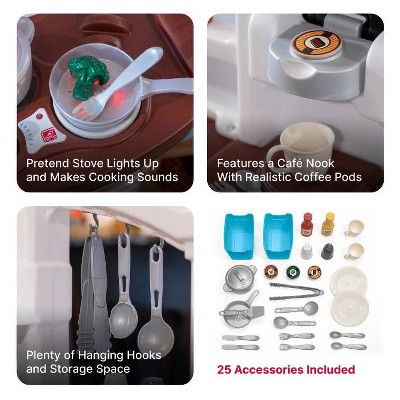 Step2 Fun with Friends Tan Plastic Play Kitchen Set
