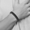 Black Bow Jewelry 12mm Stainless Steel (Multiple Colors) Woven Leather Adj Bracelet 8 In - 3 of 4
