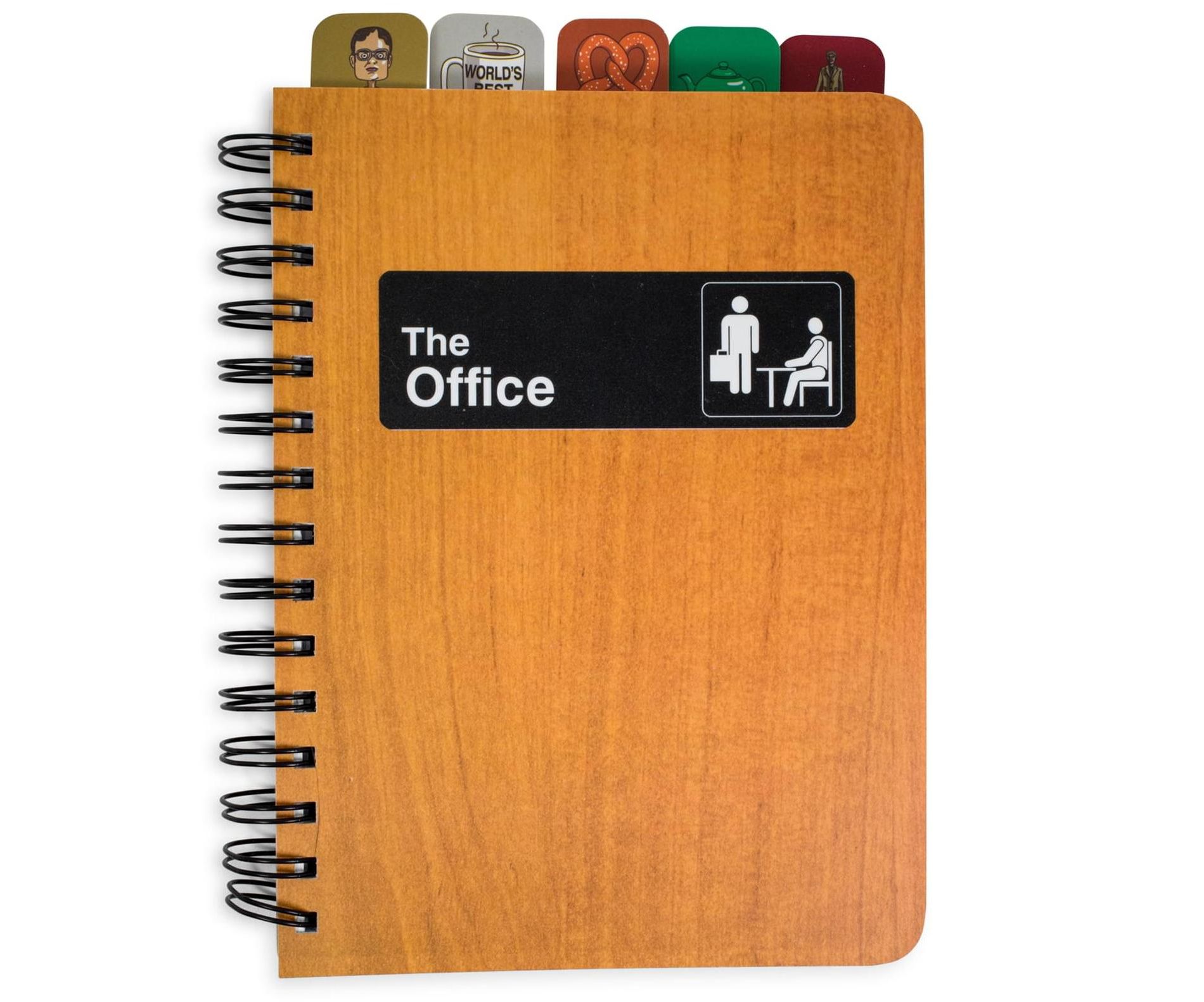Just Funky The Office Tabbed 288-Page Spiral Notebook Journal